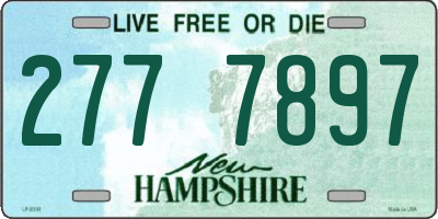 NH license plate 2777897