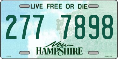 NH license plate 2777898