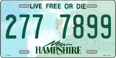 NH license plate 2777899