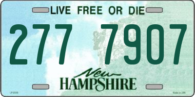NH license plate 2777907