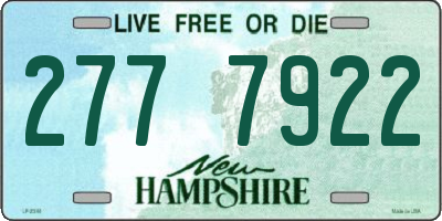 NH license plate 2777922