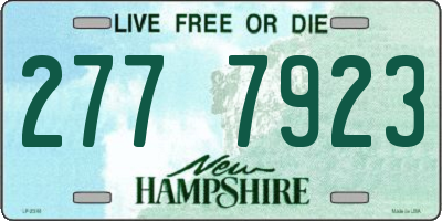 NH license plate 2777923