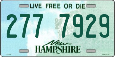 NH license plate 2777929
