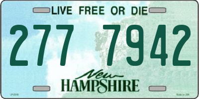 NH license plate 2777942