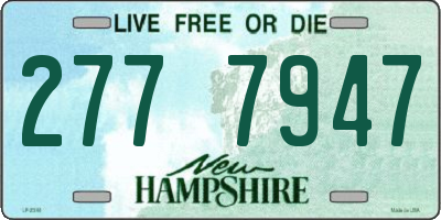 NH license plate 2777947