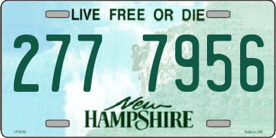 NH license plate 2777956