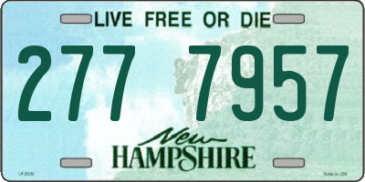 NH license plate 2777957