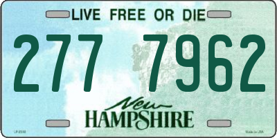 NH license plate 2777962