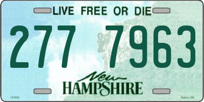 NH license plate 2777963