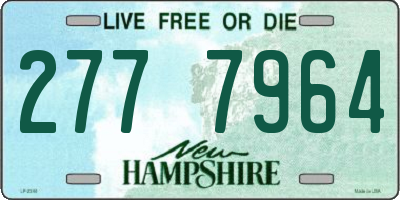 NH license plate 2777964
