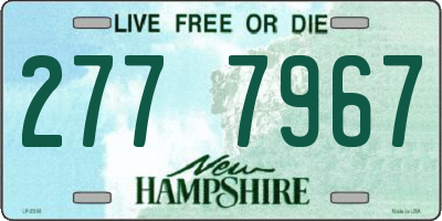 NH license plate 2777967