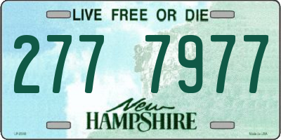 NH license plate 2777977