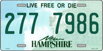 NH license plate 2777986