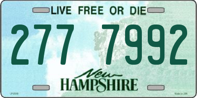 NH license plate 2777992