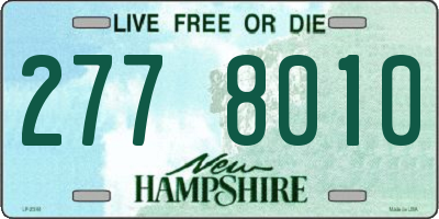 NH license plate 2778010