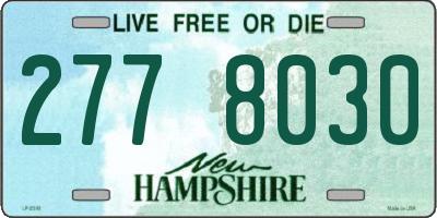 NH license plate 2778030