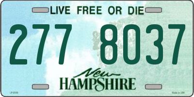 NH license plate 2778037
