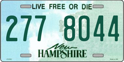 NH license plate 2778044