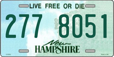 NH license plate 2778051