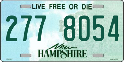 NH license plate 2778054