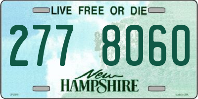 NH license plate 2778060