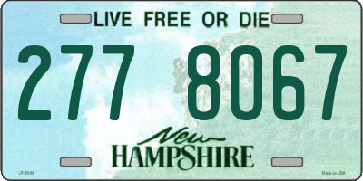 NH license plate 2778067