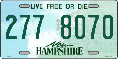 NH license plate 2778070