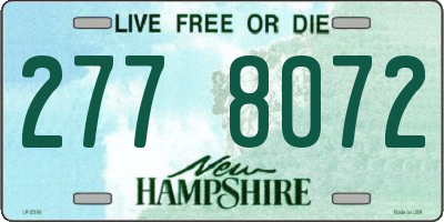 NH license plate 2778072