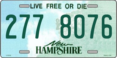 NH license plate 2778076