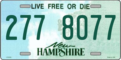 NH license plate 2778077