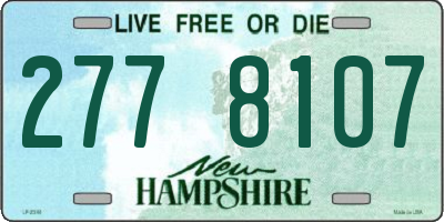 NH license plate 2778107