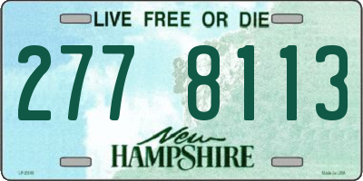 NH license plate 2778113