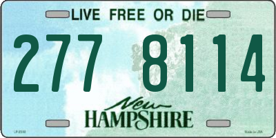 NH license plate 2778114