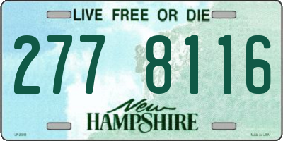 NH license plate 2778116