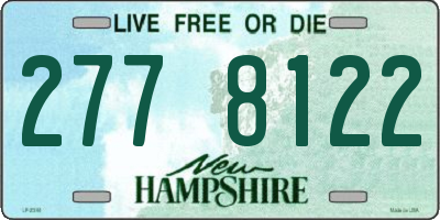 NH license plate 2778122