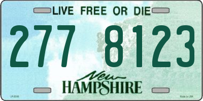 NH license plate 2778123