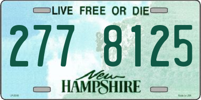 NH license plate 2778125