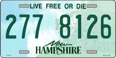 NH license plate 2778126