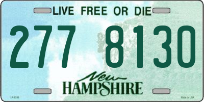 NH license plate 2778130