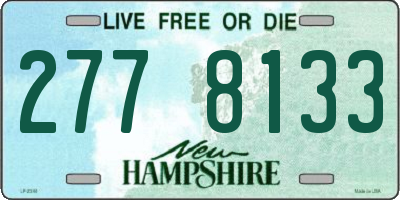 NH license plate 2778133