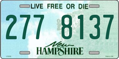 NH license plate 2778137