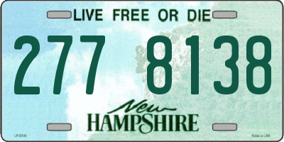NH license plate 2778138