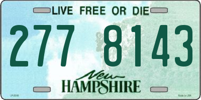 NH license plate 2778143