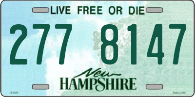 NH license plate 2778147