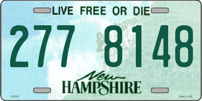 NH license plate 2778148