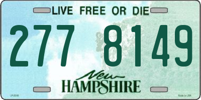 NH license plate 2778149