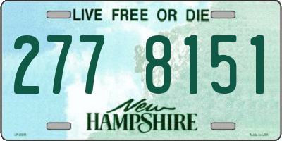 NH license plate 2778151
