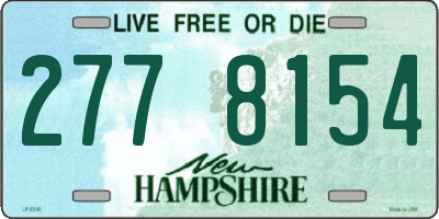 NH license plate 2778154