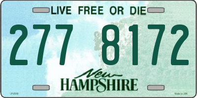 NH license plate 2778172