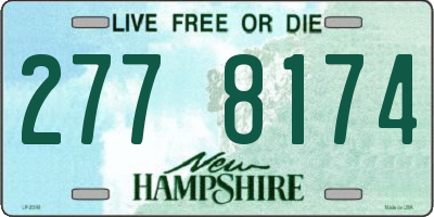 NH license plate 2778174